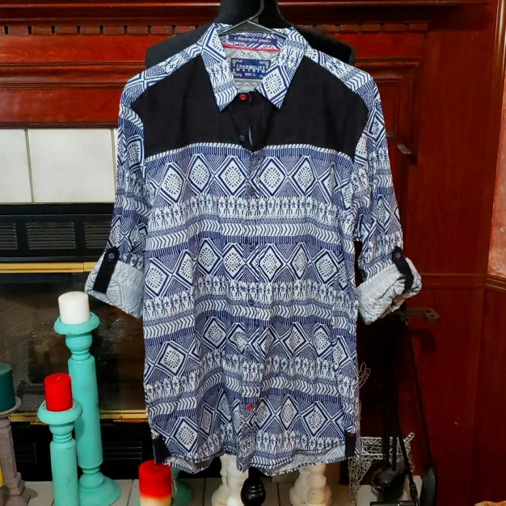 Men's Shirt Blue NWOT - Picture 1 of 3